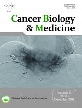 Cancer Biology and Medicine: 13 (4)